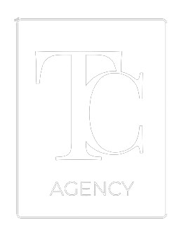 Logo TC Agency blanc